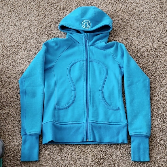 Lululemon blue scuba hoodie Size 4 - Picture 2 of 10